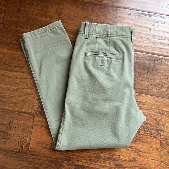 Gap mens lived in taper chino pants olive color size 31 x 29 - Picture 4 of 5